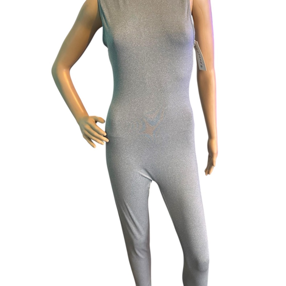 Chic Gray Sleeveless Jumpsuit